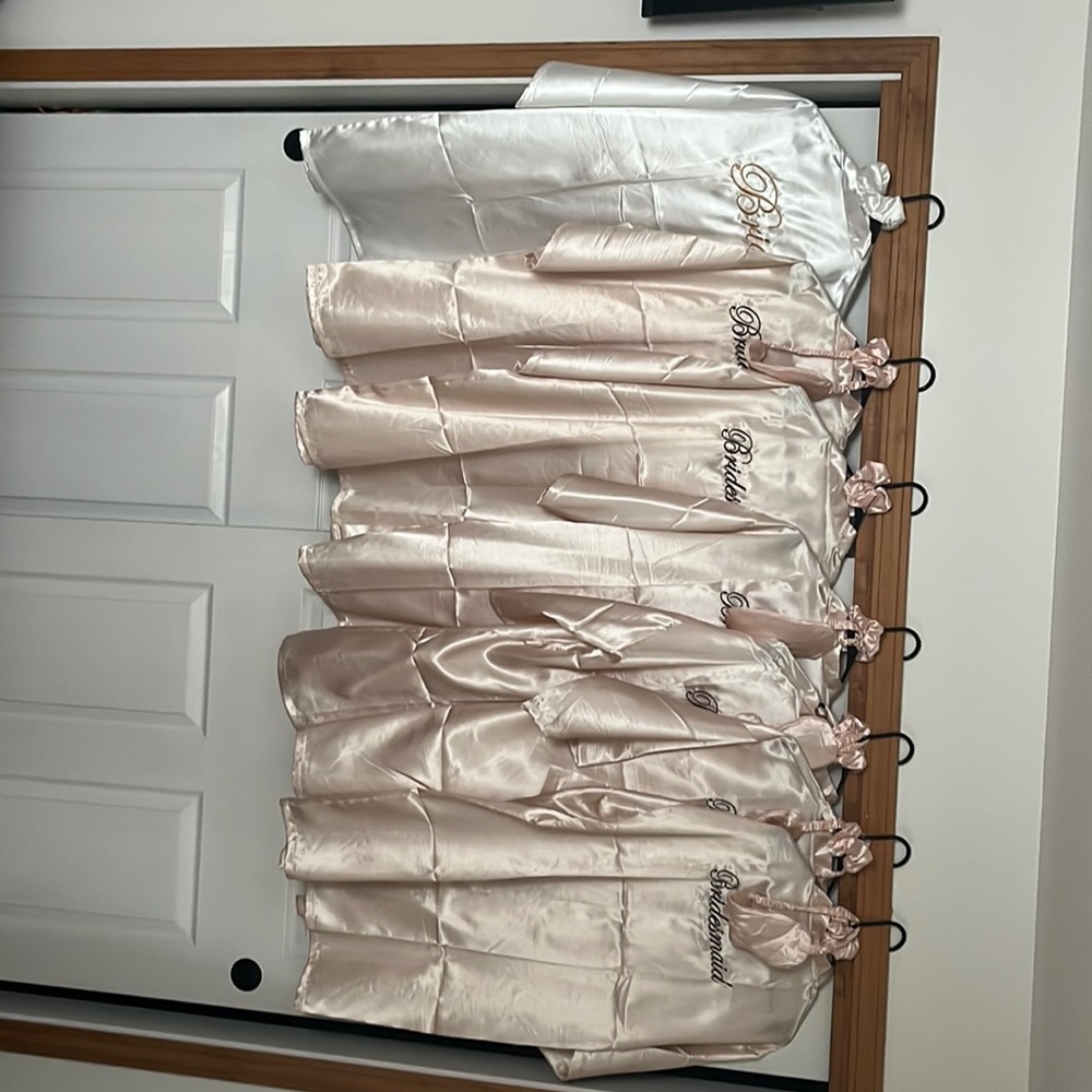 Lot of bridal robes!